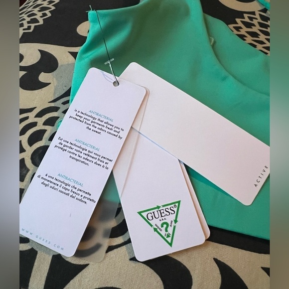 Guess Green Front Lace Sports Bra- size XS - Picture 4 of 5